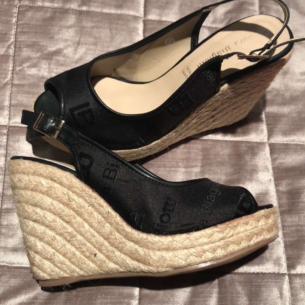 LAURA Biagiotti Logo Italian Espadrilles